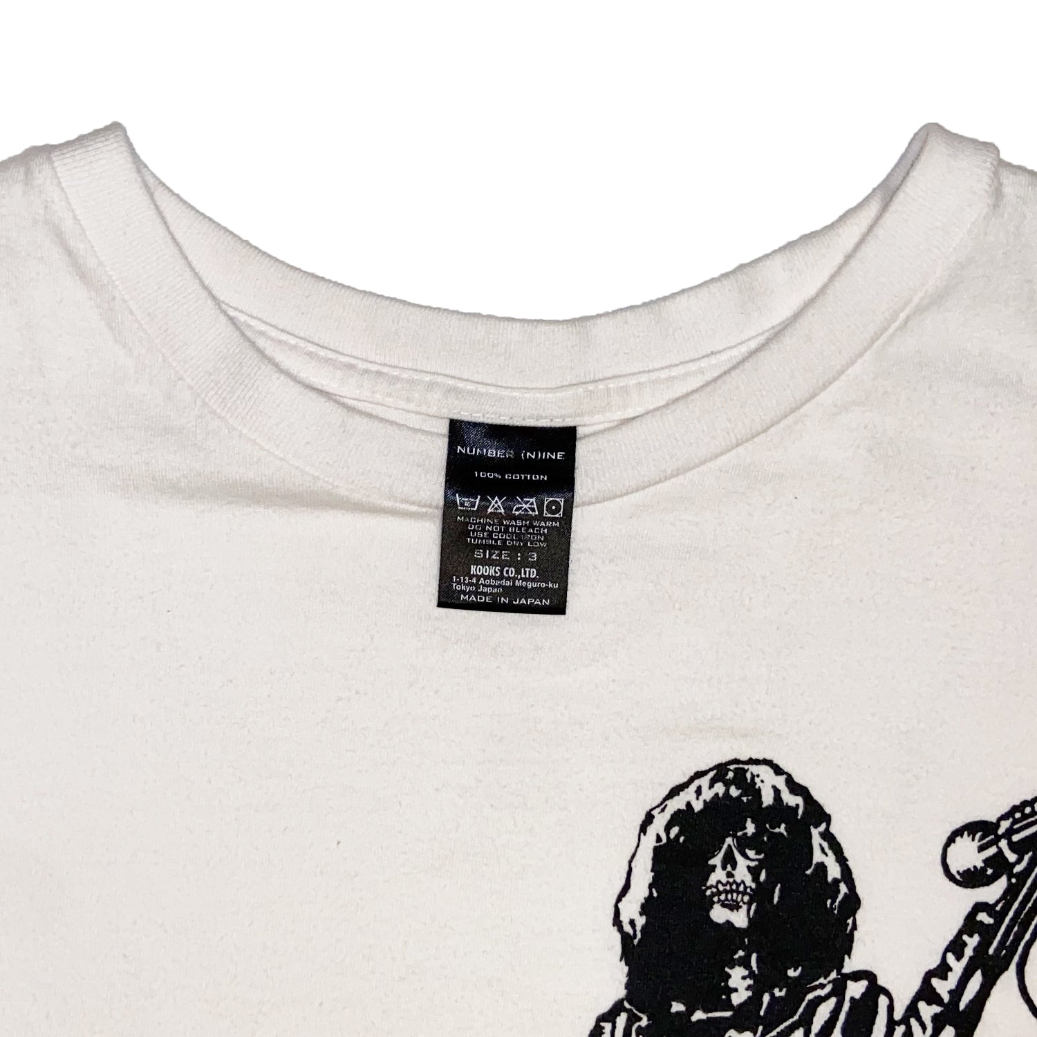 Number (N)ine Joey Ramone Skeleton Tee – SaolMortem