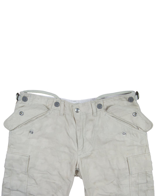 Miharayasuhiro Woven Camo Parachute Cargo Shorts