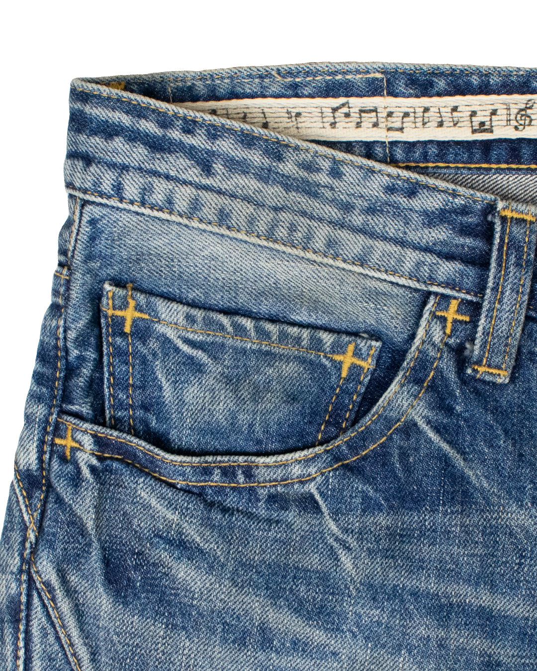 Number (N)ine Distressed Repaired Denim