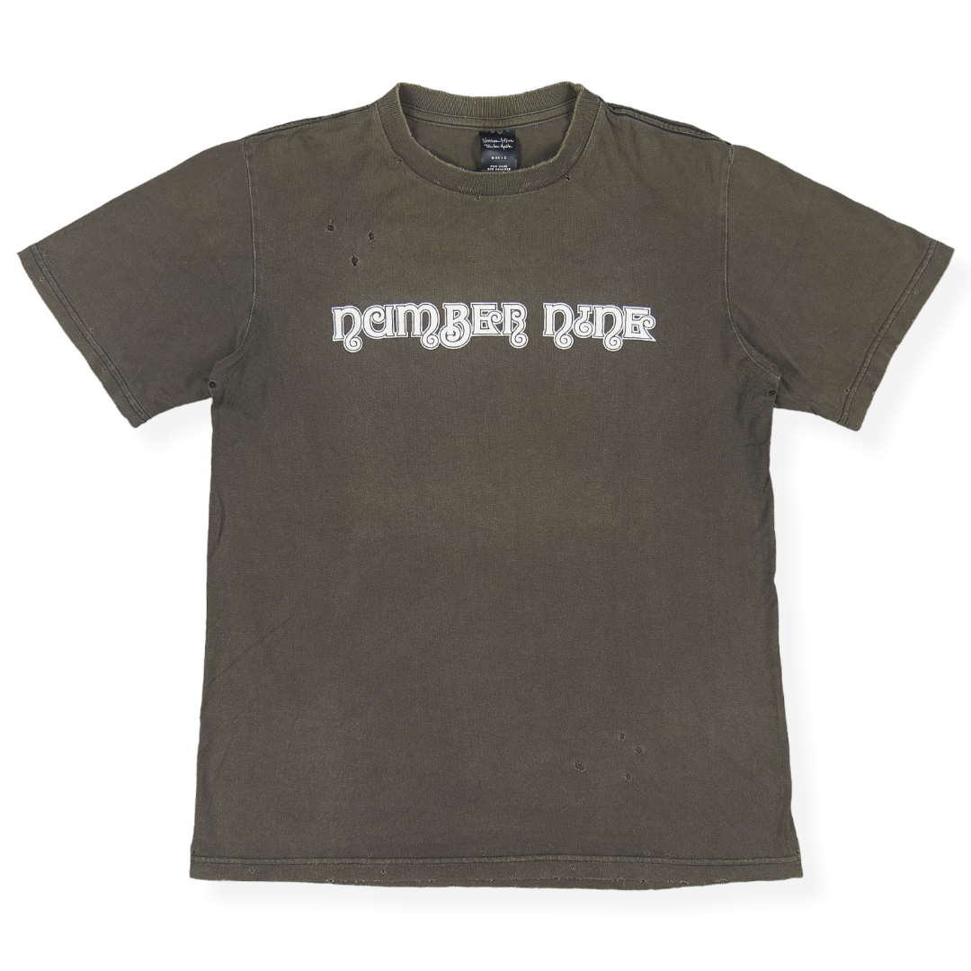 Number (N)ine Distressed Logo Tee – SS05 – SaolMortem