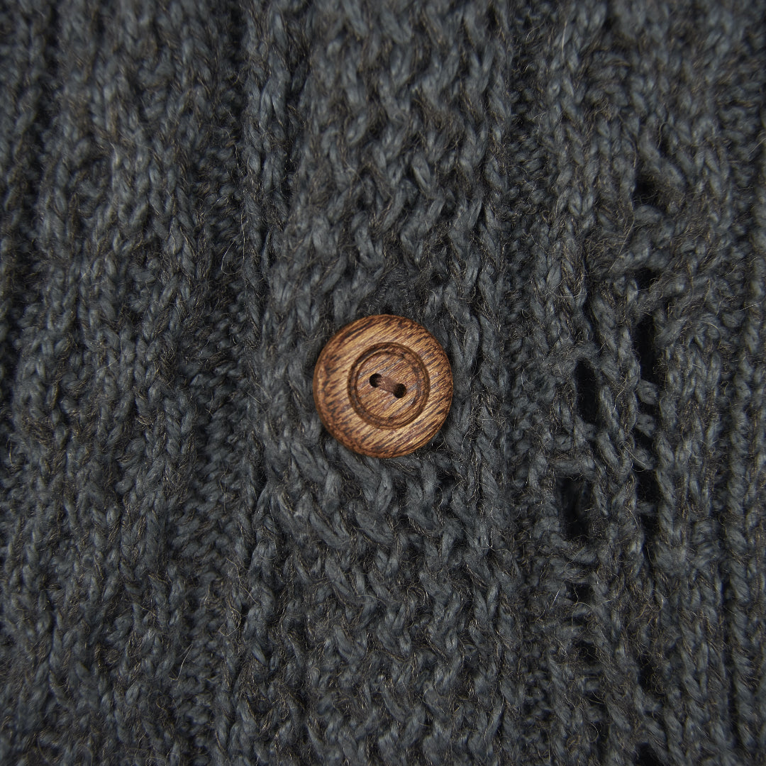 Miharayasuhiro Distressed Grunge Cable Knit Cardigan