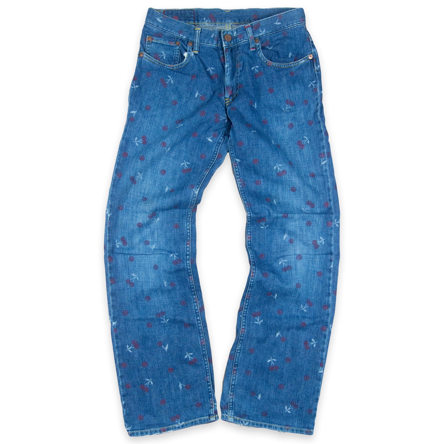 Hysteric Glamour Cherry All Over Print Kinky Jeans