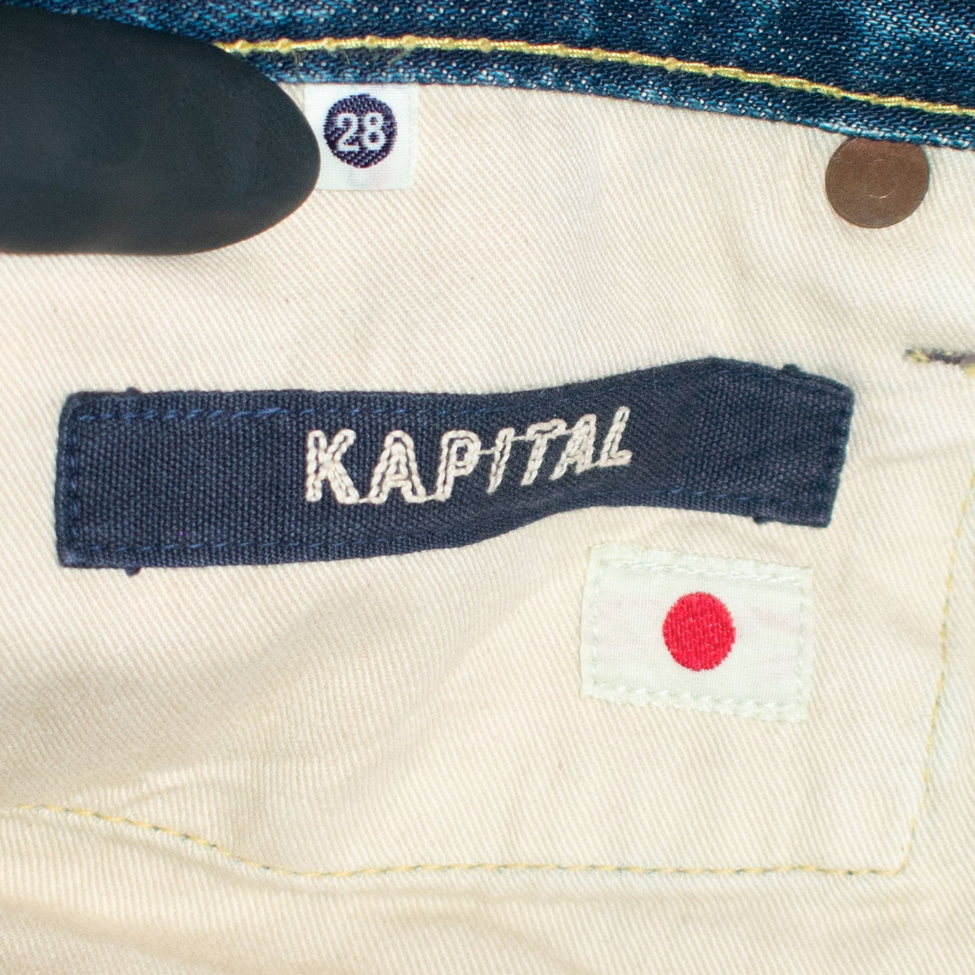 KAPITAL Boro Processed Denim Pants