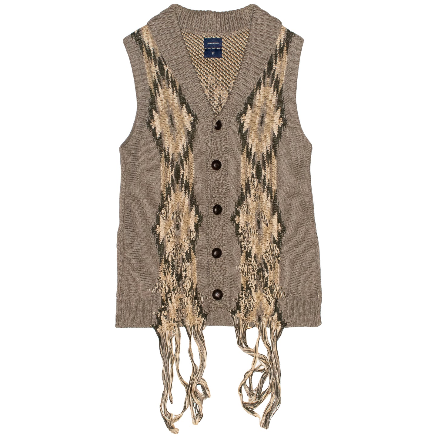 Miharayasuhiro Distressed Ortega Knit Vest