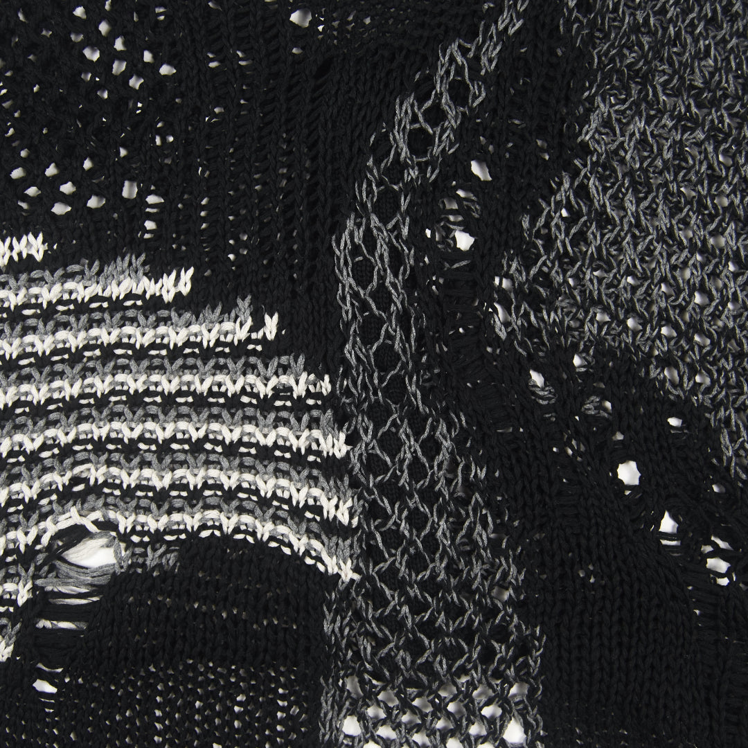 Miharayasuhiro Distressed Loose Knit Cardigan