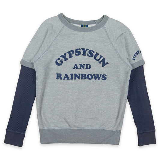 Hysteric Glamour Gypsysun and Rainbows Long Sleeve Thermal Layered Terry Cotton Tee