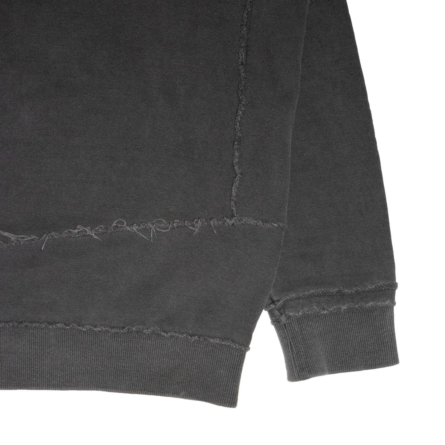 Miharayasuhiro Asymmetric Exposed Stitch Crewneck