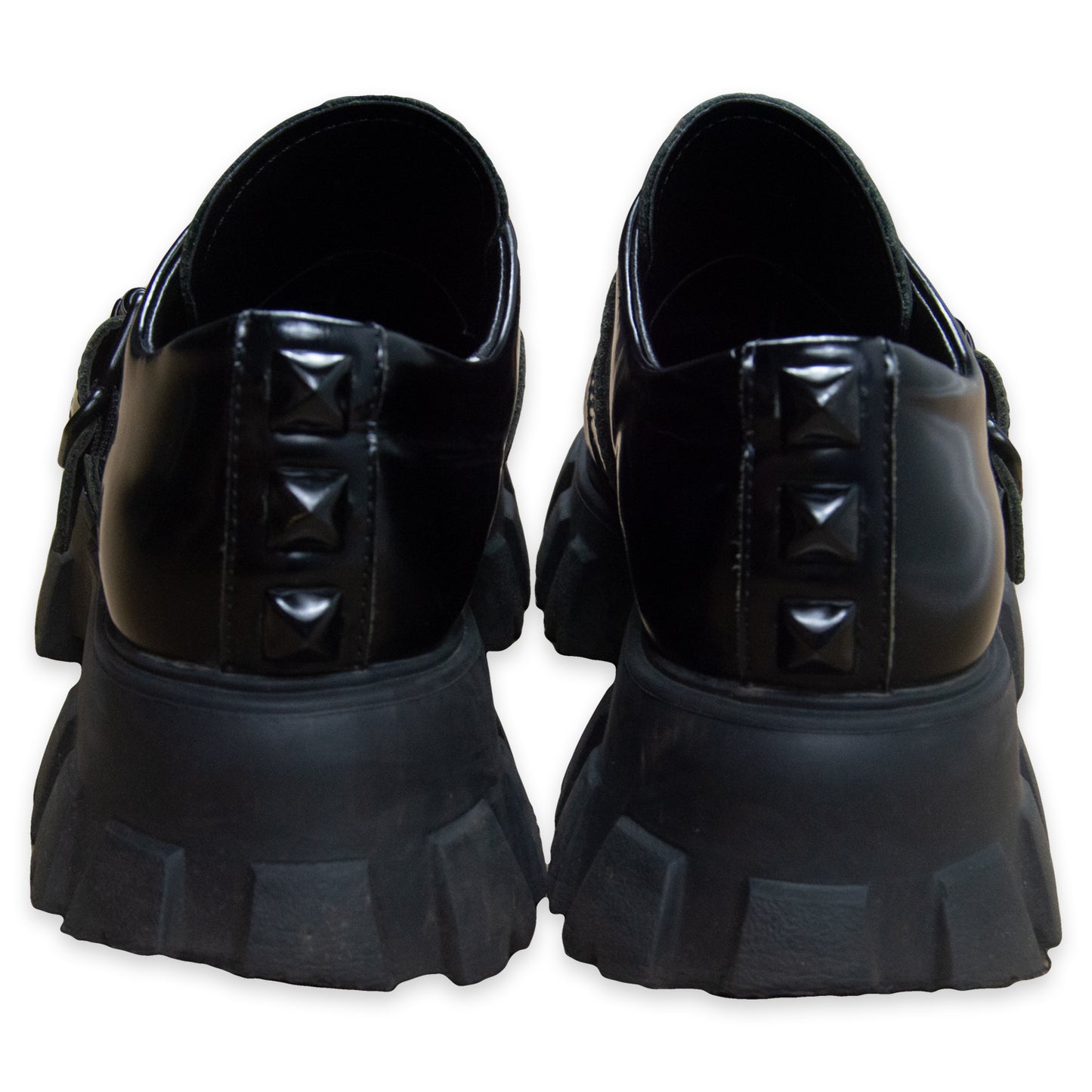 Hysteric Glamour Patented Leather Studded Loafers