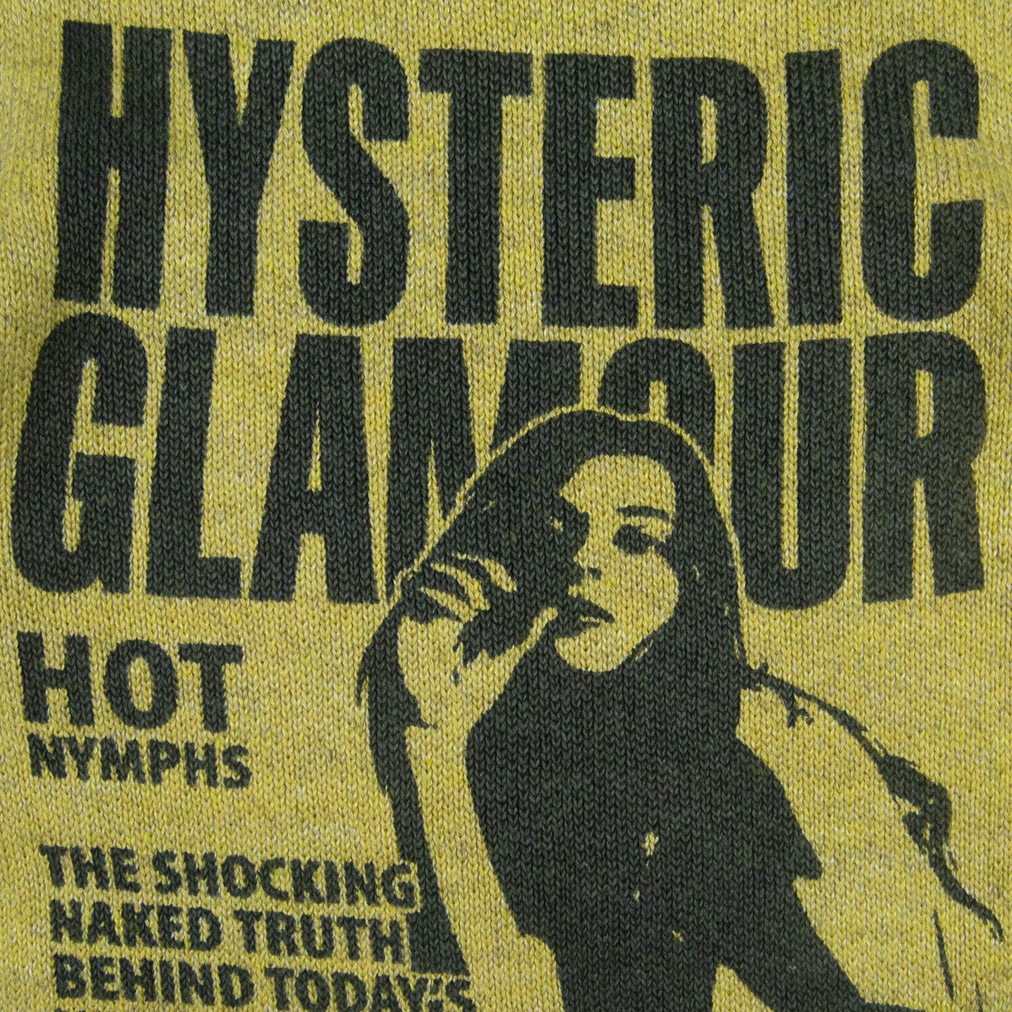 Hysteric Glamour Looking For Action Knit Zip Up Hoodie