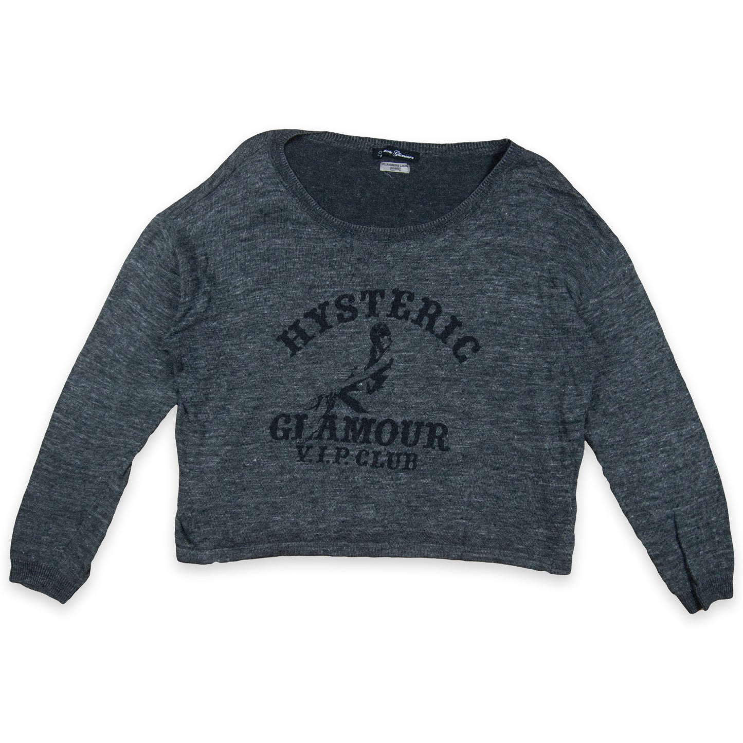 Hysteric Glamour Pin Up Girl Logo Thin Knit Sweater