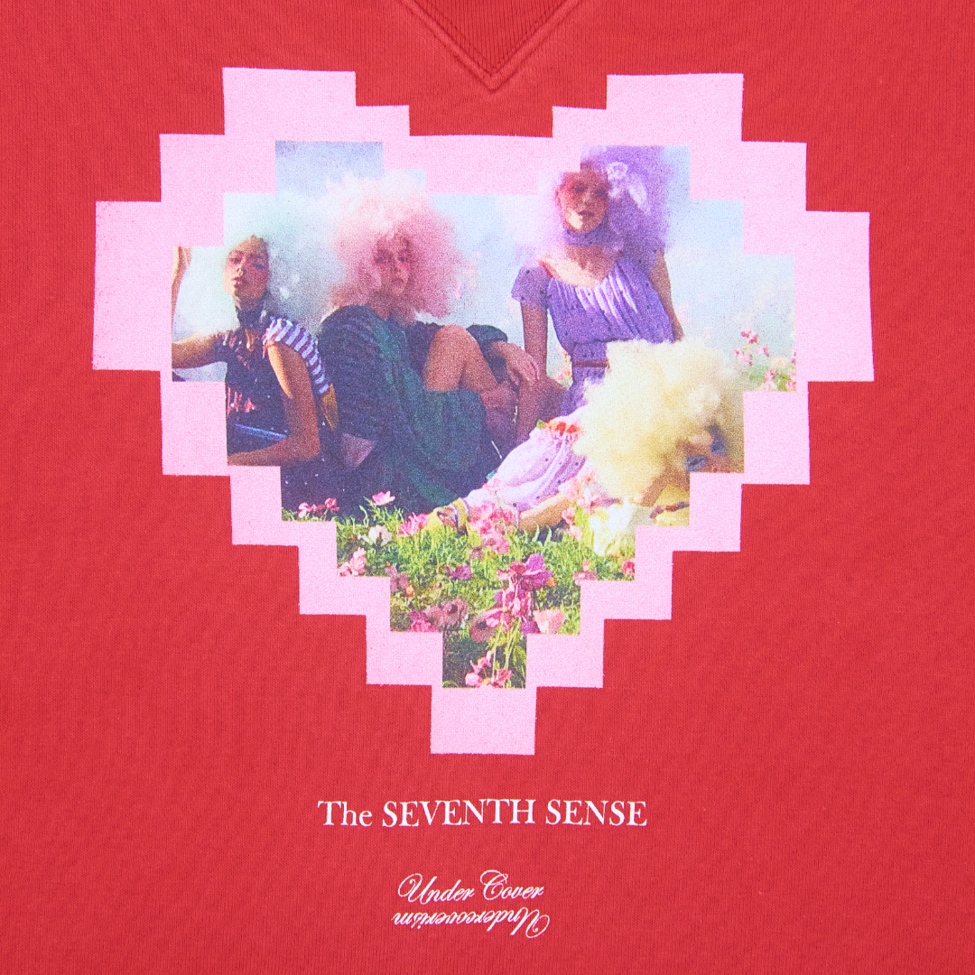 Undercover The Seventh Sense Digital Heart Oversized Crewneck – SS19