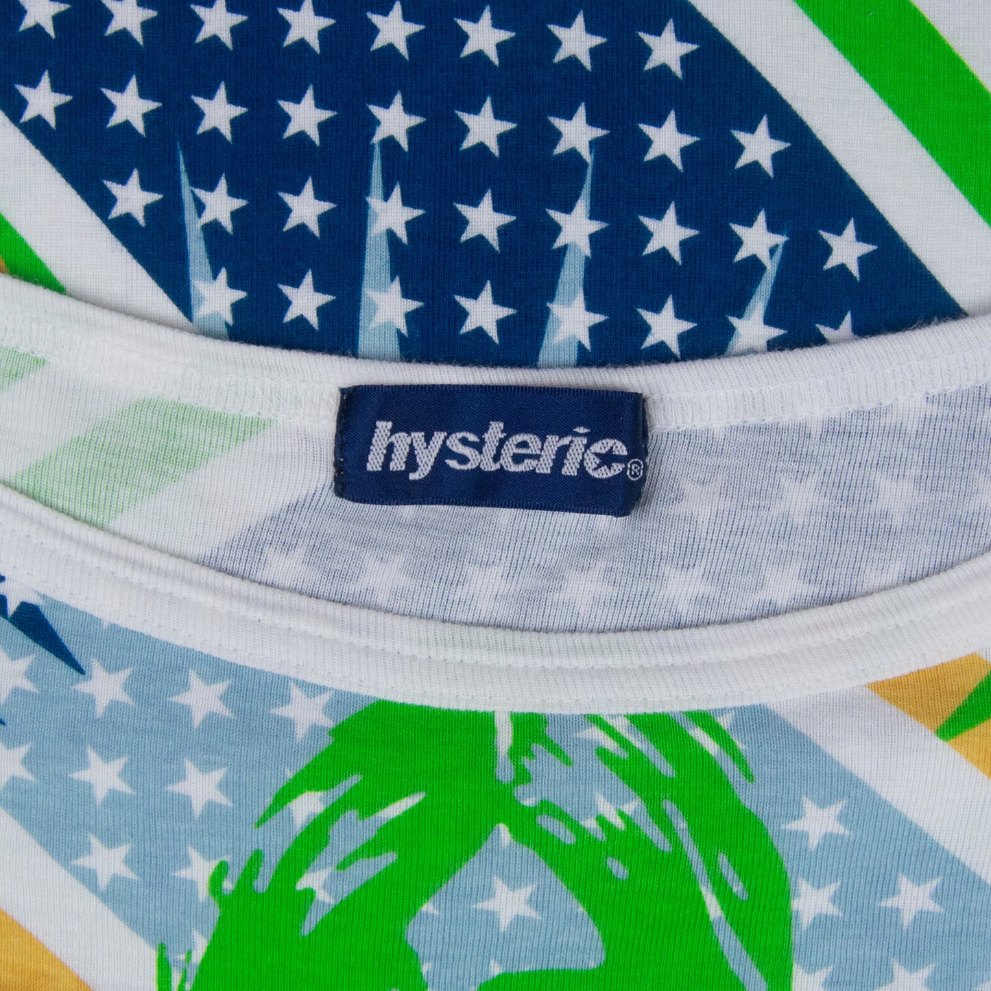 Hysteric Glamour Americana All Over Print Pin Up Girl Long Sleeve Tee