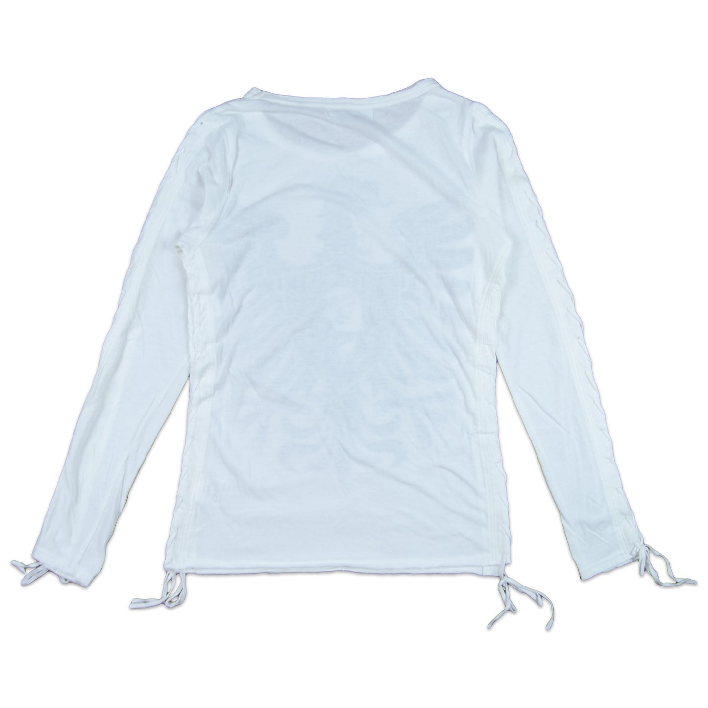 Hysteric Glamour Insignia Lace Up Long Sleeve Tee