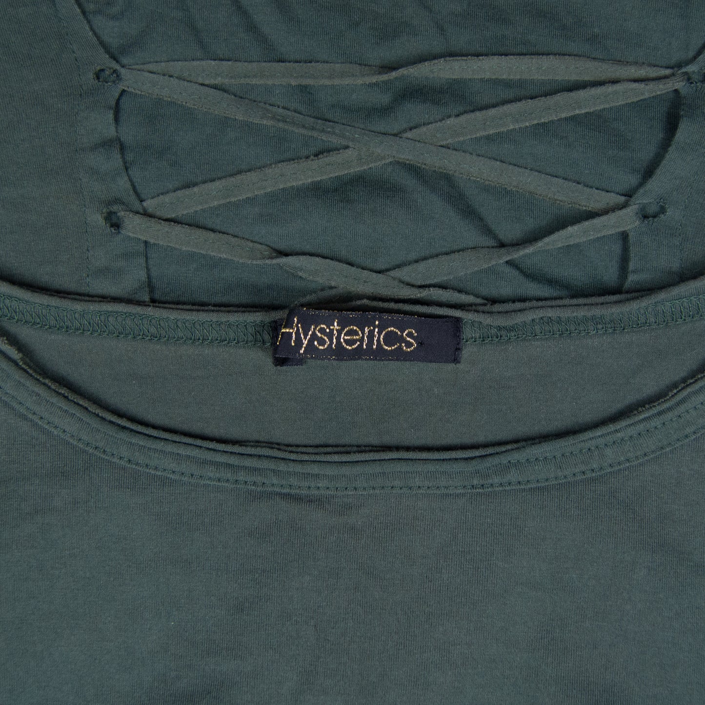 Hysteric Glamour Skeleton Lace Up Long Sleeve Tee