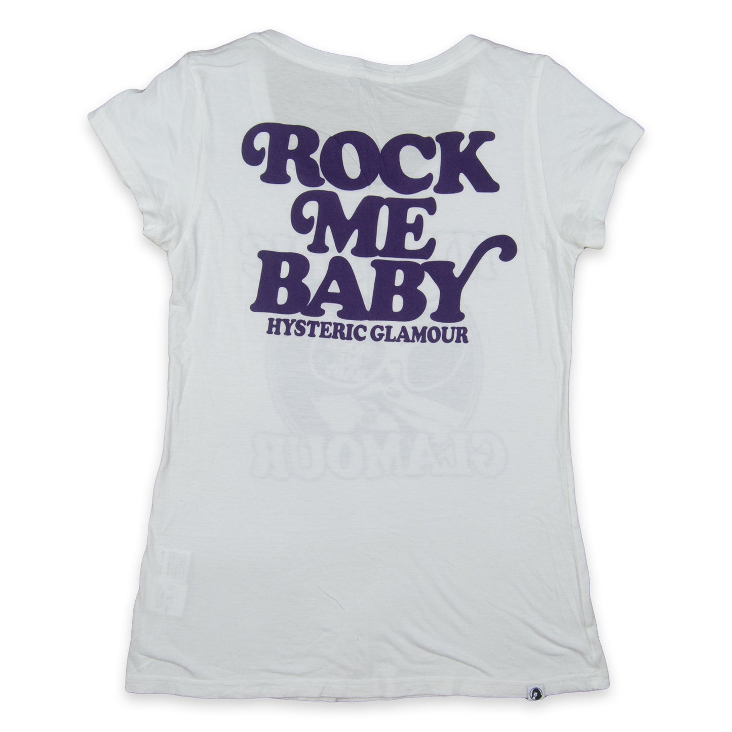 Hysteric Glamour Rock Me Baby Pin Up Logo Tee