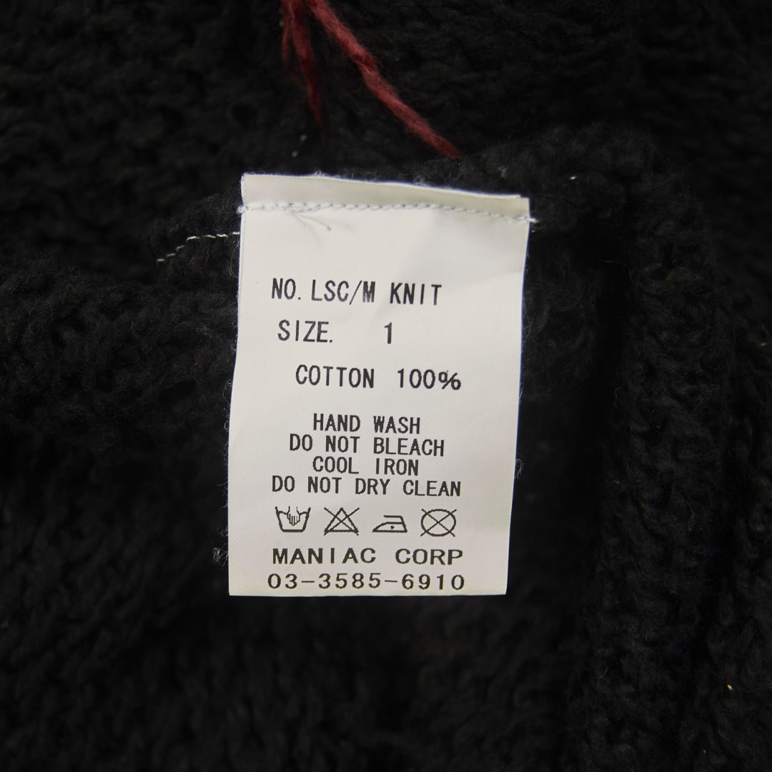 L.G.B. Leather Skull Knit Sweater