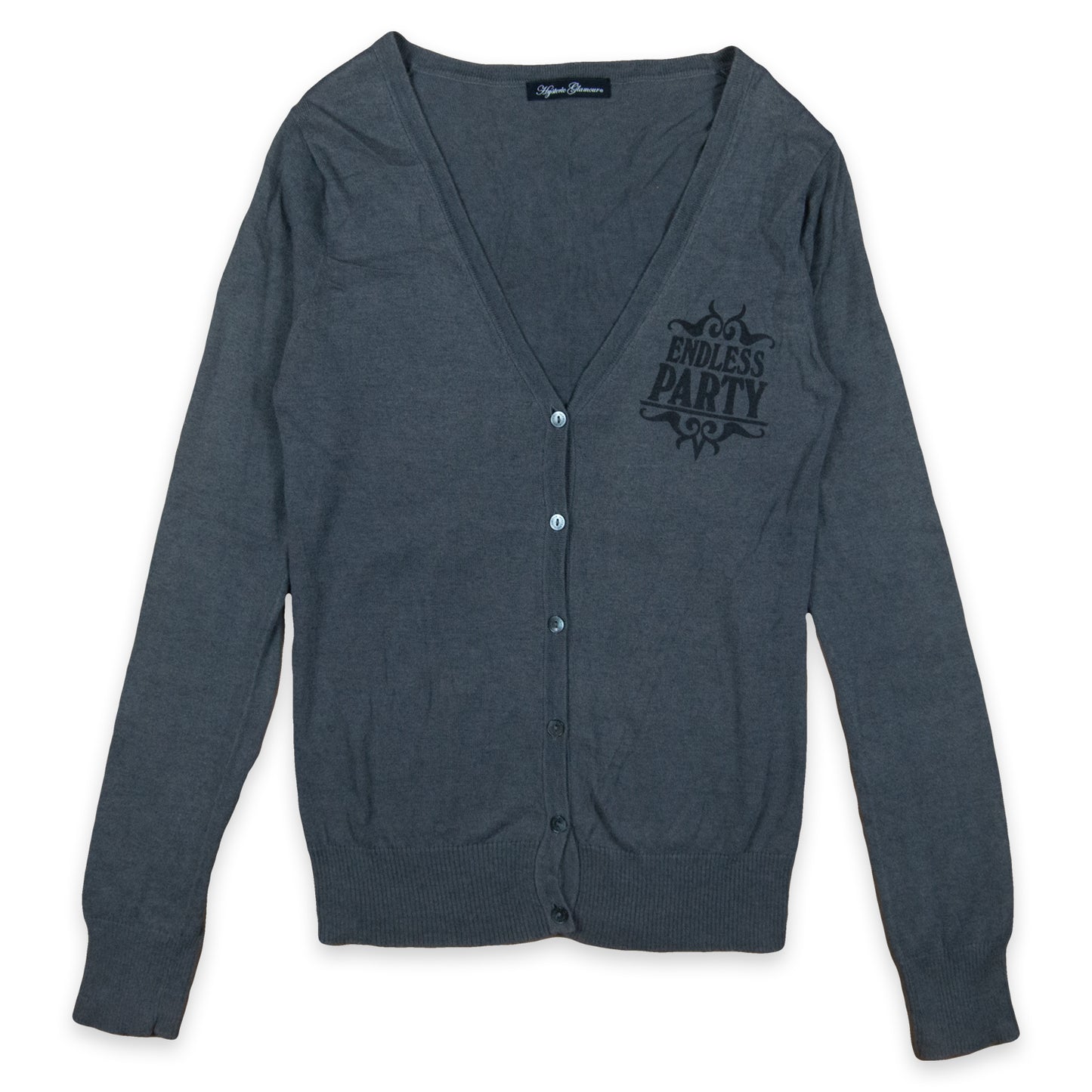 Hysteric Glamour Endless Party Pin Up Thin Knit Cardigan