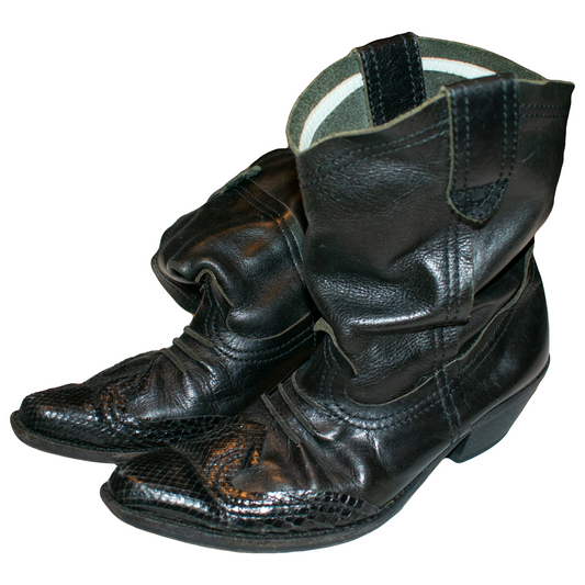 Junya Watanabe MAN Leather Python Cowboy Boots