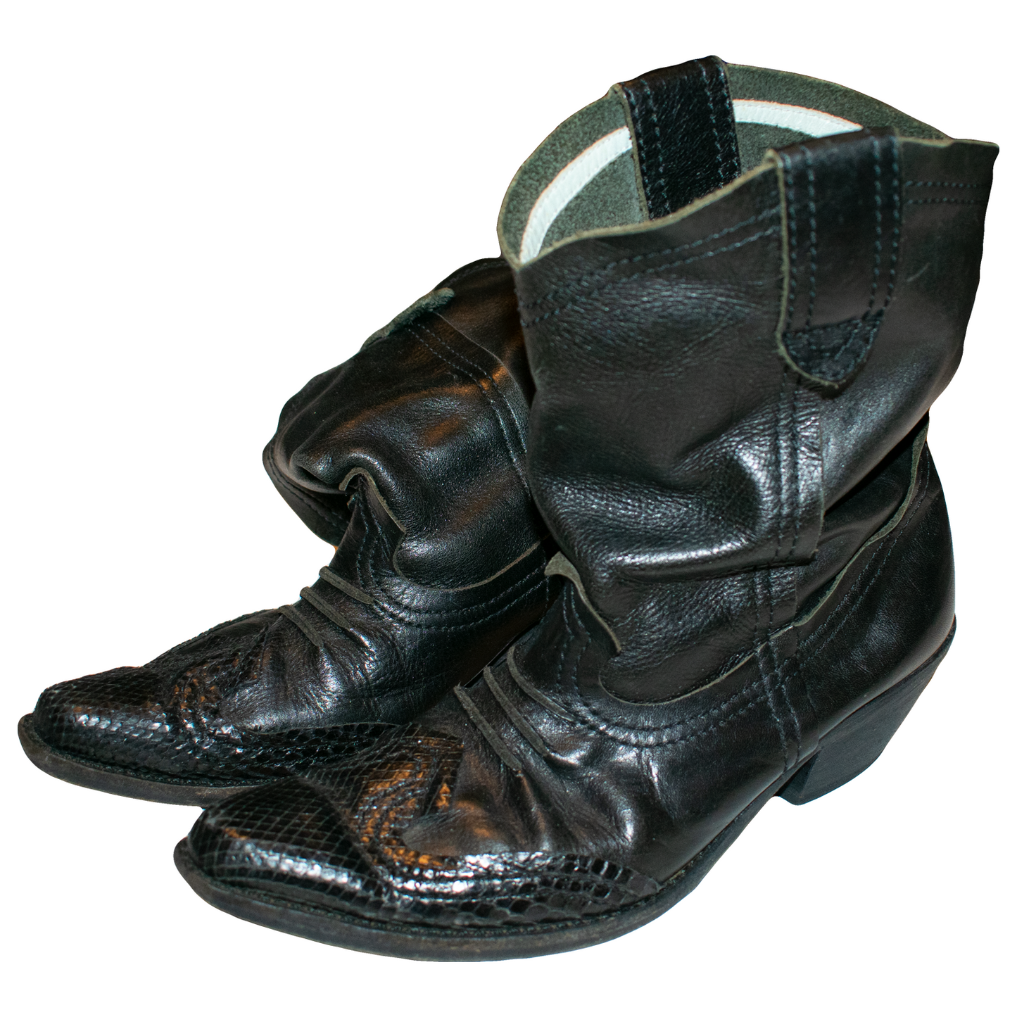 Junya Watanabe MAN Leather Python Cowboy Boots