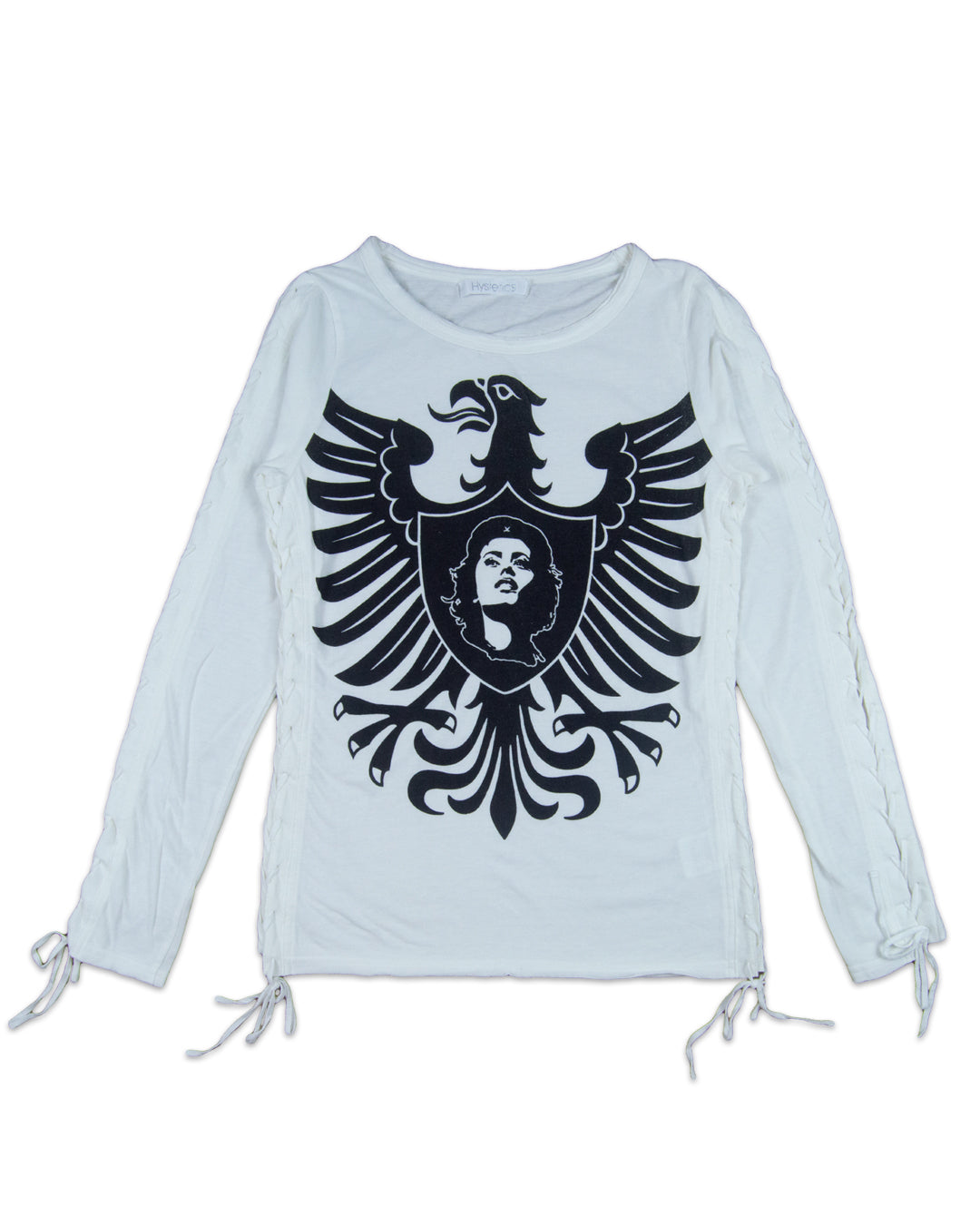 Hysteric Glamour Insignia Lace Up Long Sleeve Tee