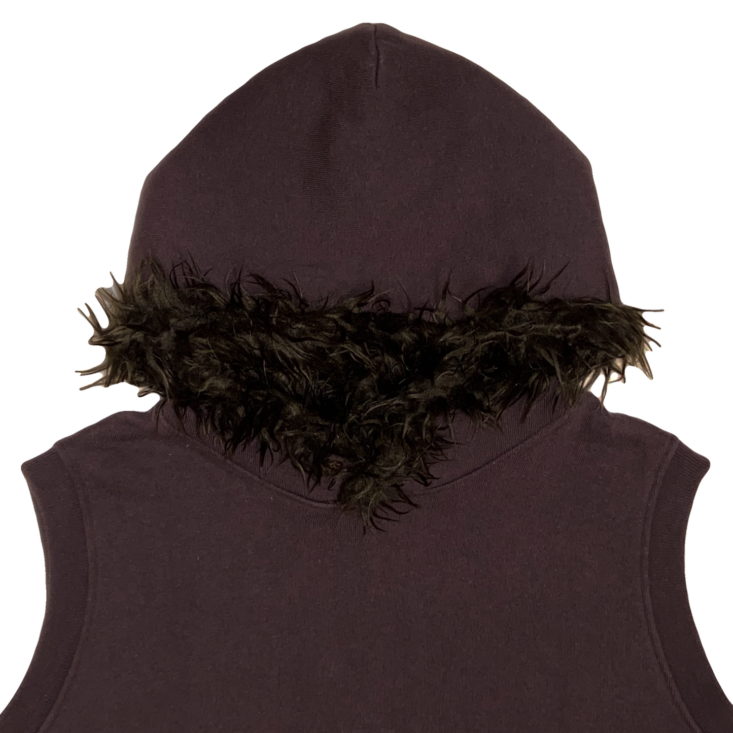 Hysteric Glamour Interstellar Overdrive Sleeveless Fur Hoodie