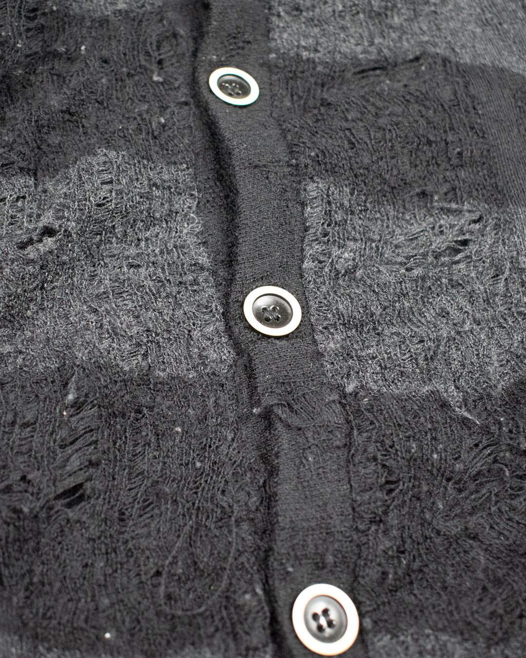 Miharayasuhiro Distressed Grunge Knit Cardigan