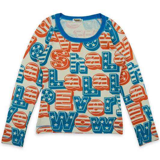 Hysteric Glamour Americana All Over Print Thin Sweater