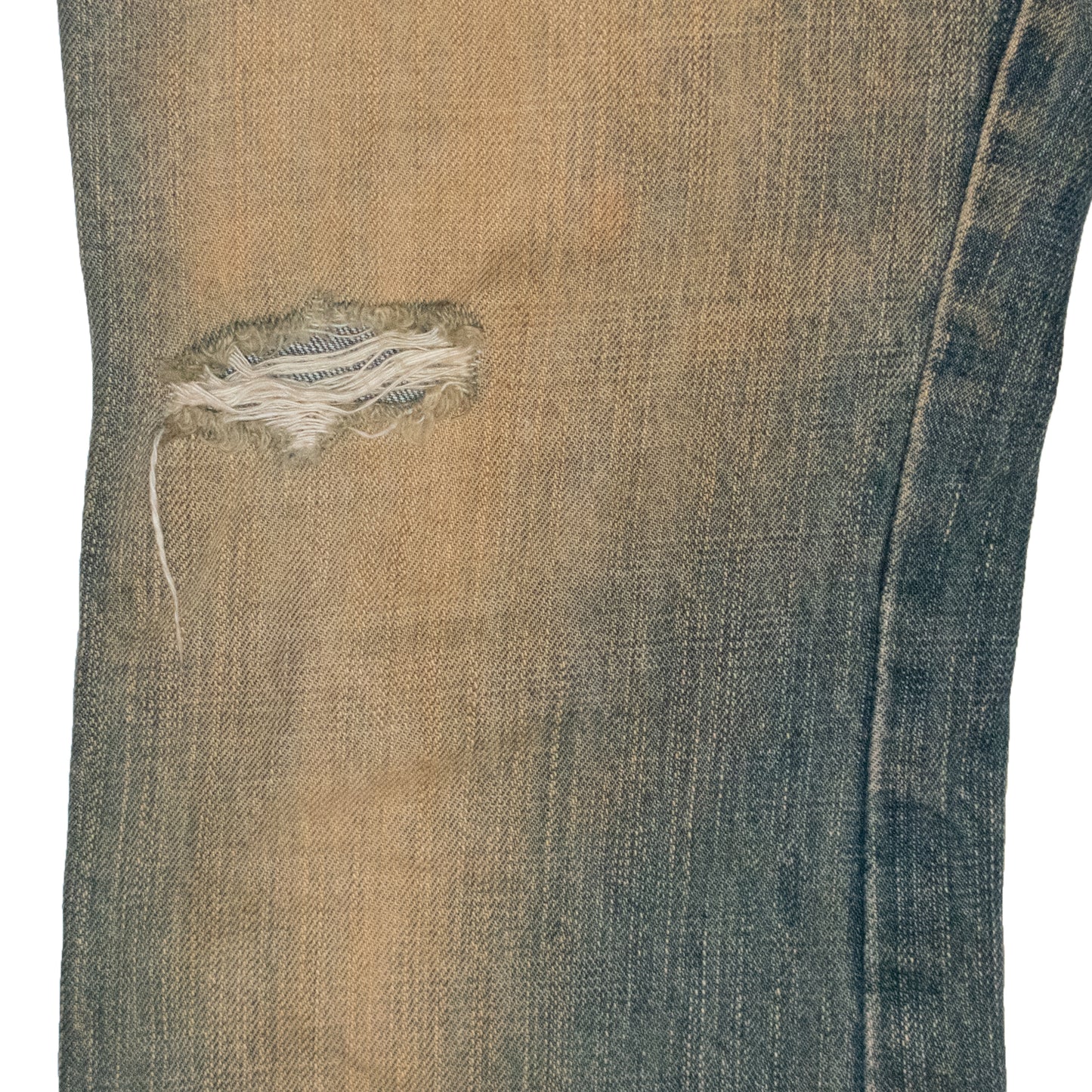 L7 Real Hip Sandwash Distressed Flared Denim