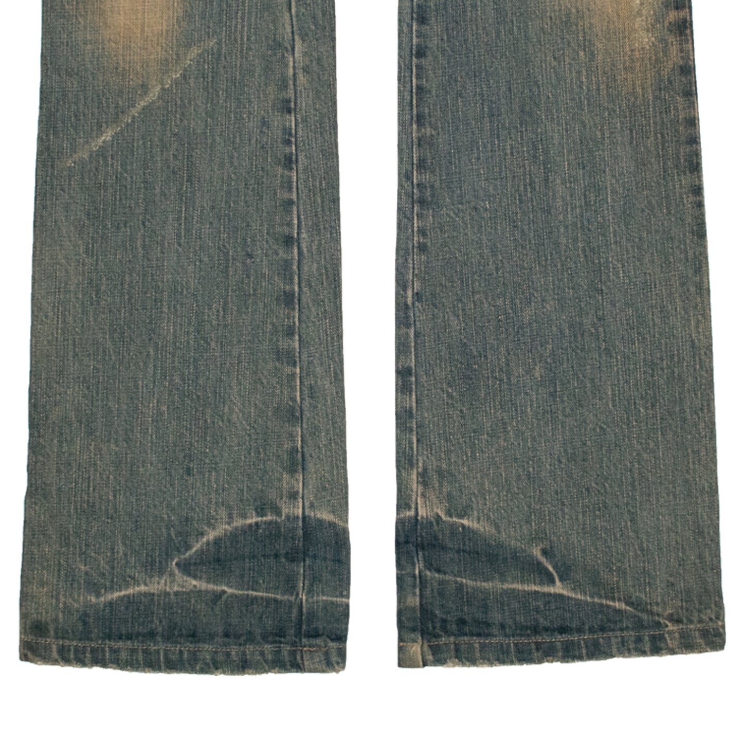 L7 Real Hip Sandwash Distressed Flared Denim