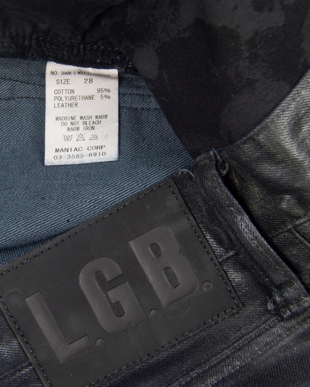 L.G.B. Waxed Shark Denim