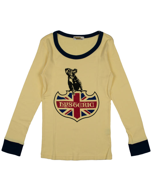 Hysteric Glamour Union Jack Koala Long Sleeve Tee