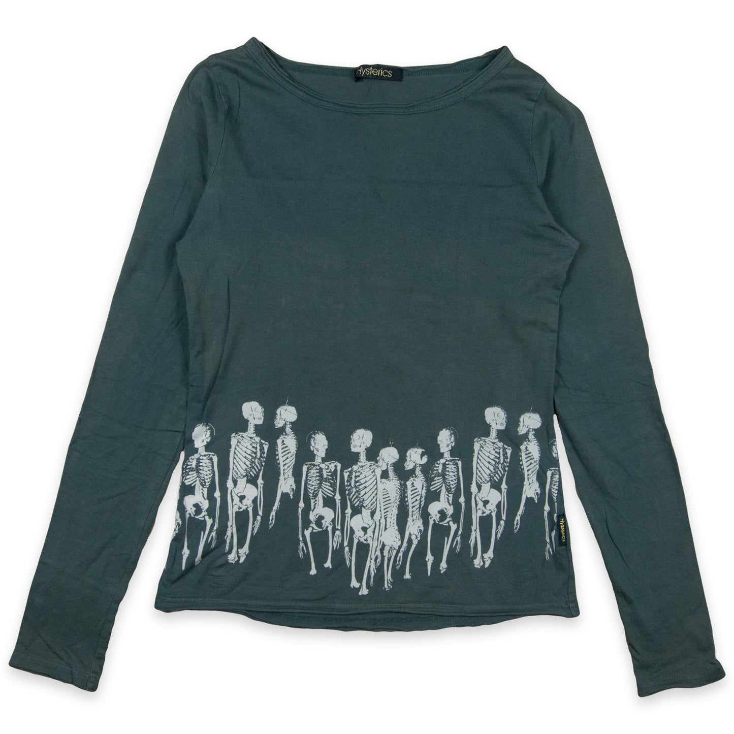 Hysteric Glamour Skeleton Lace Up Long Sleeve Tee
