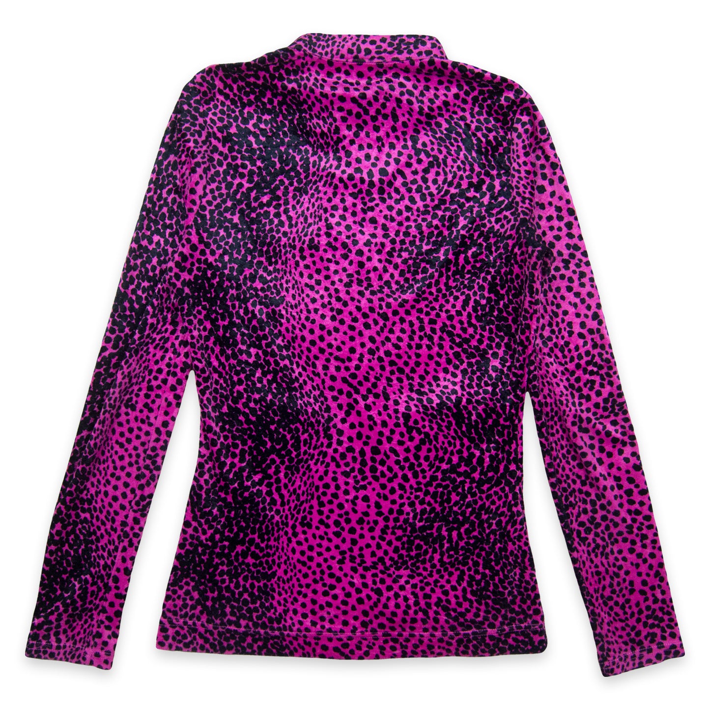 Hysteric Glamour Cheetah Print Thin Velour Zip Up Jacket
