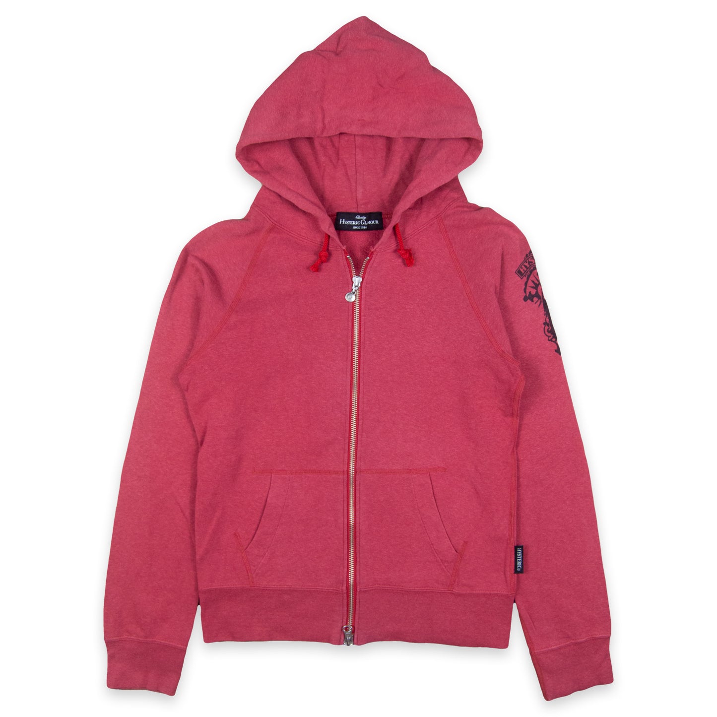 Hysteric Glamour Pin Up Logo Zip Up Hoodie
