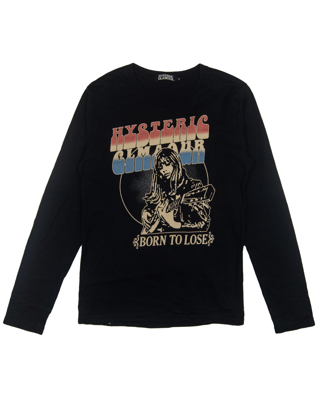 Hysteric Glamour Born To Lose Guitar Girl Long Sleeve Tee