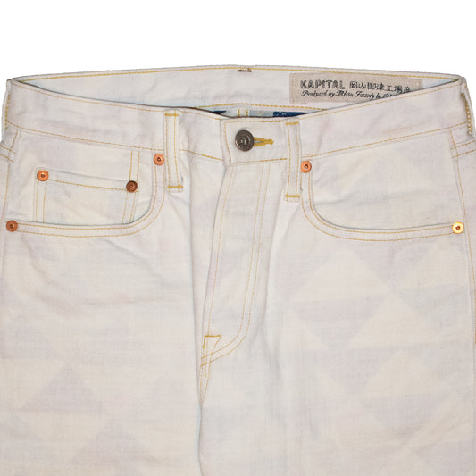 Kapital White Argyle Denim