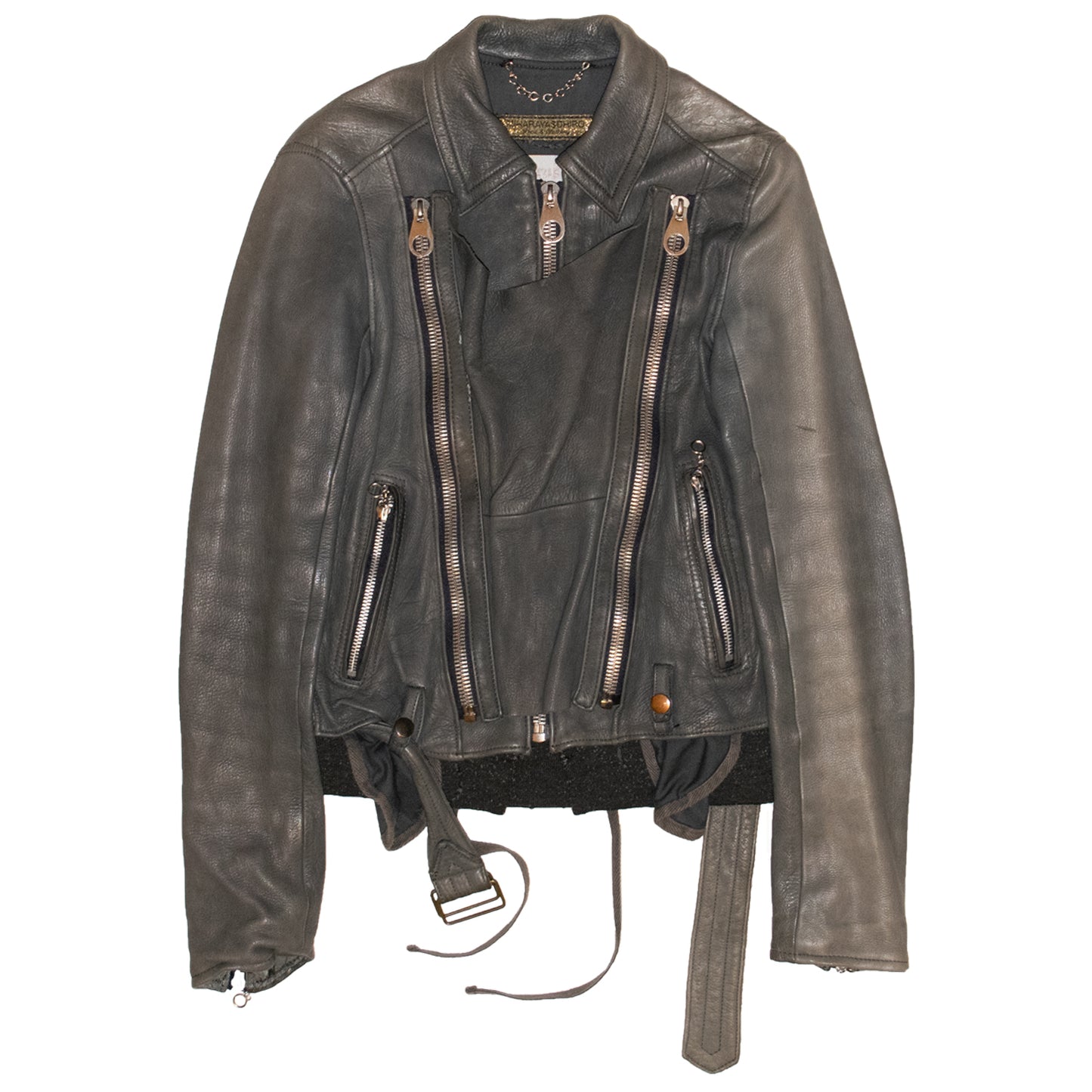 Miharayasuhiro Deconstructed Leather Riders Jacket
