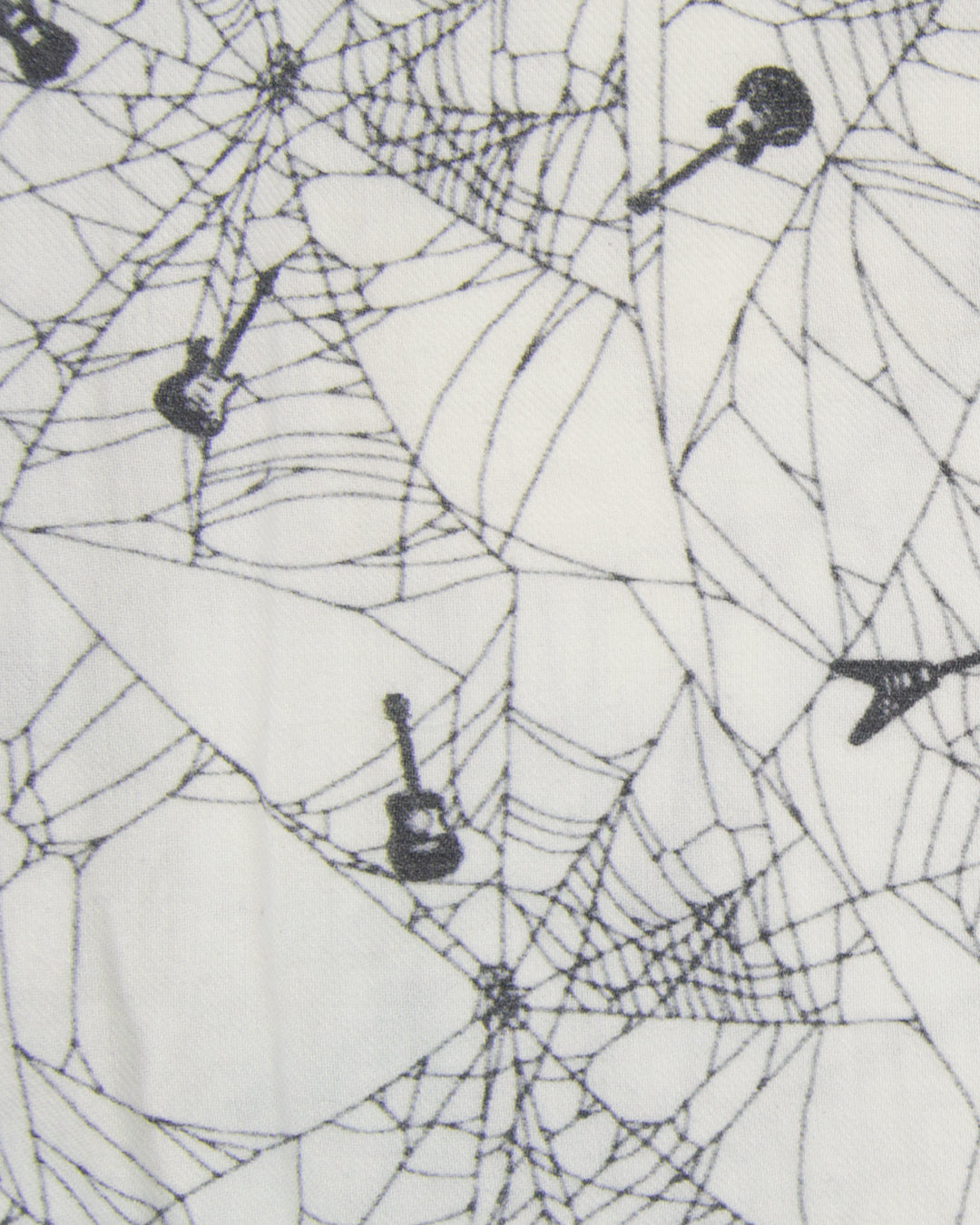 Lad Musician Guitar Spider Web Button Up Shirt – SS12