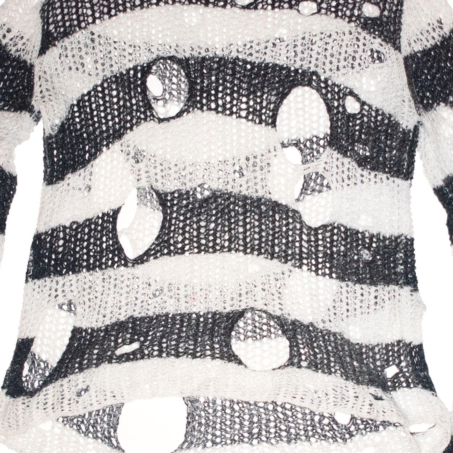 Junya Watanabe MAN Destroyed Striped Knit Sweater – AW02