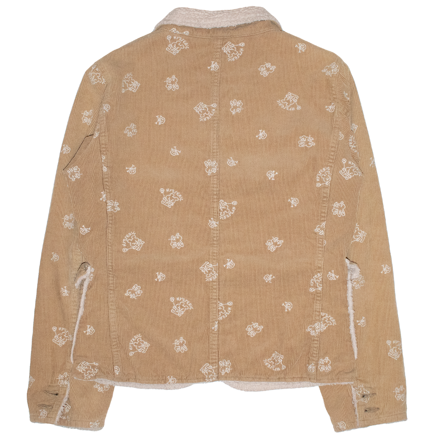 Hysteric Glamour Embroidered Corduroy Sherpa Jacket – 2000’s