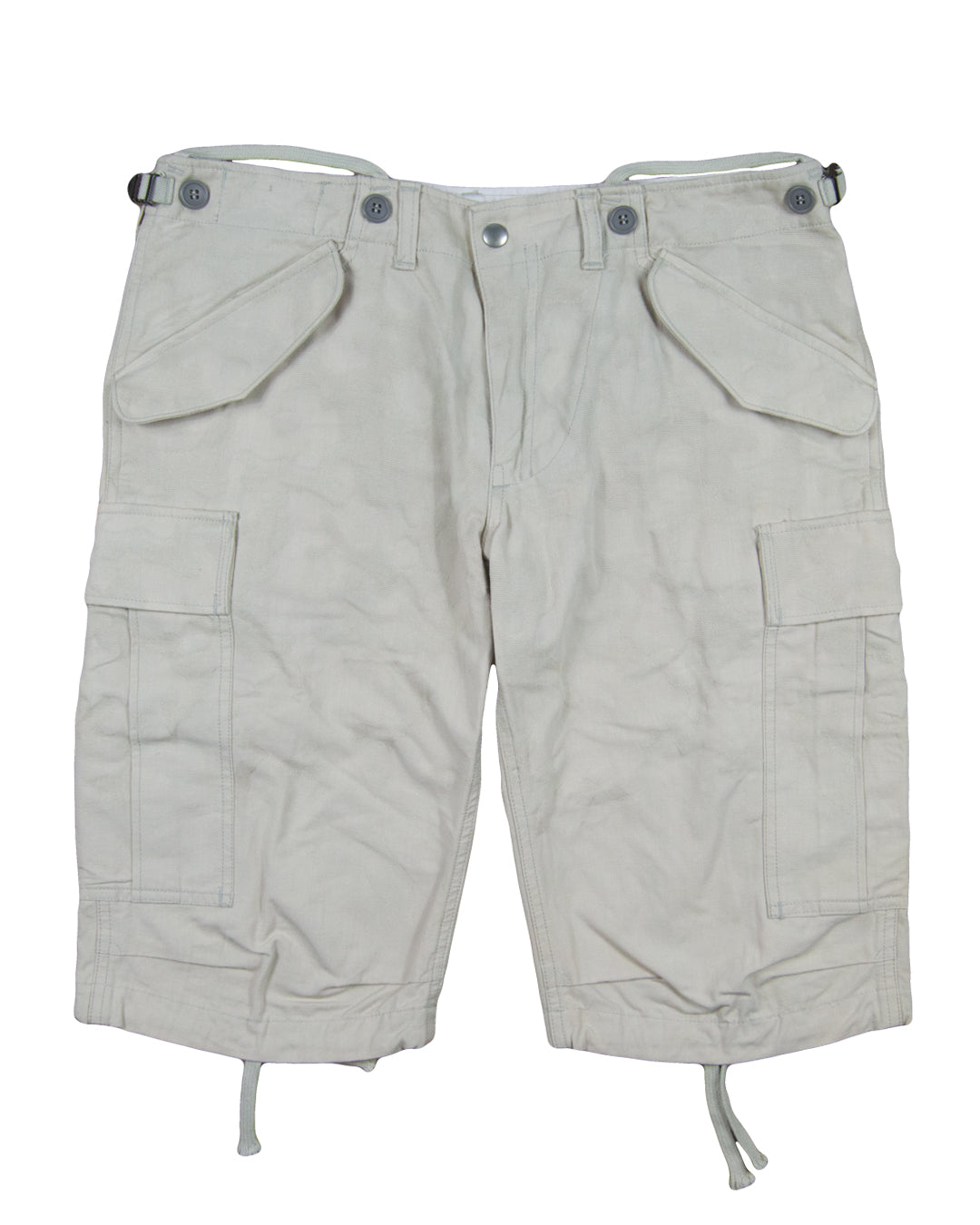 Miharayasuhiro Woven Camo Parachute Cargo Shorts