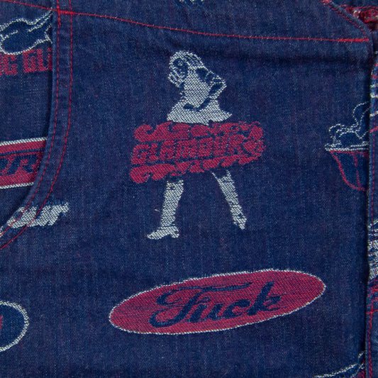 Hysteric Glamour Logo All Over Print Denim Skirt