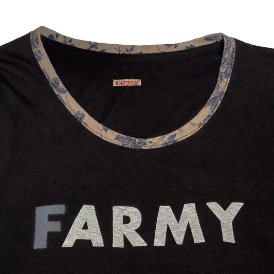 Kapital FARMY Patchwork Long Sleeve Tee - SS11