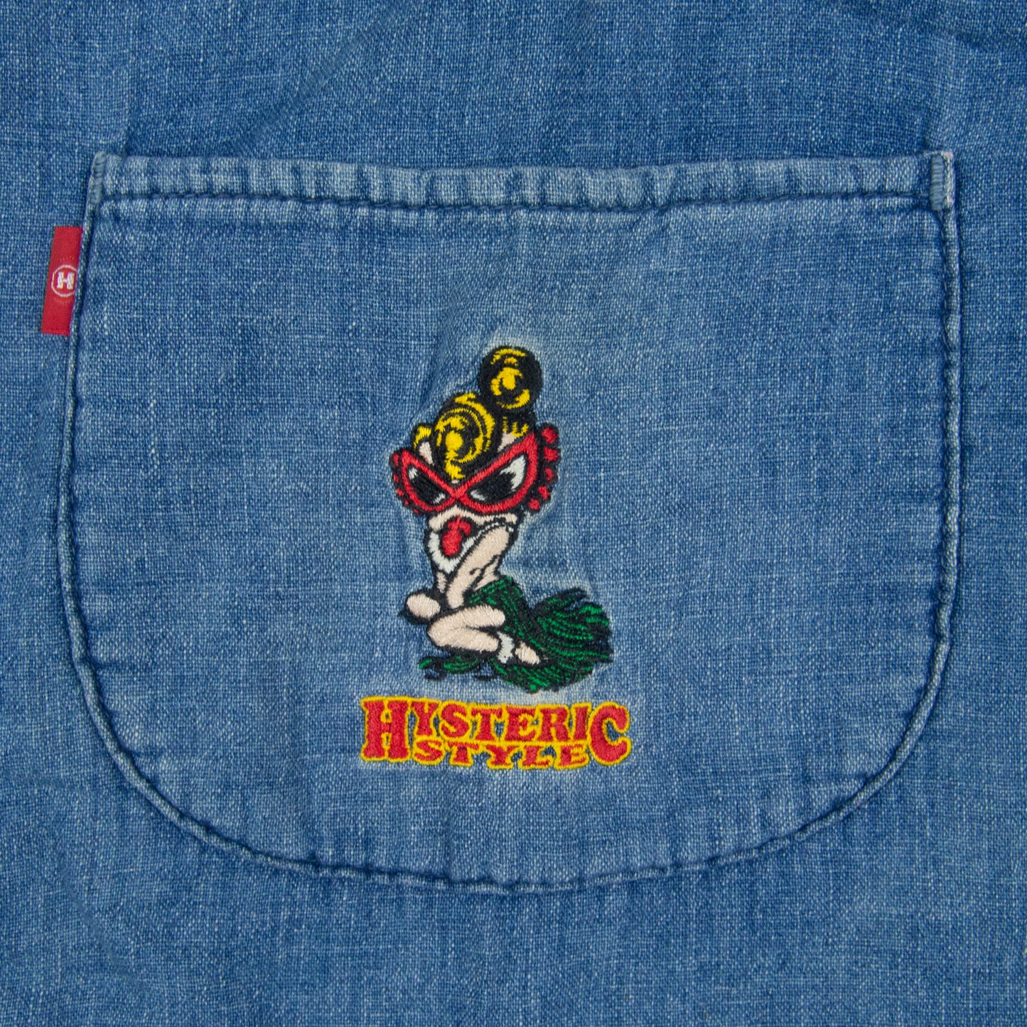 Hysteric Glamour Embroidered Denim Tank Top