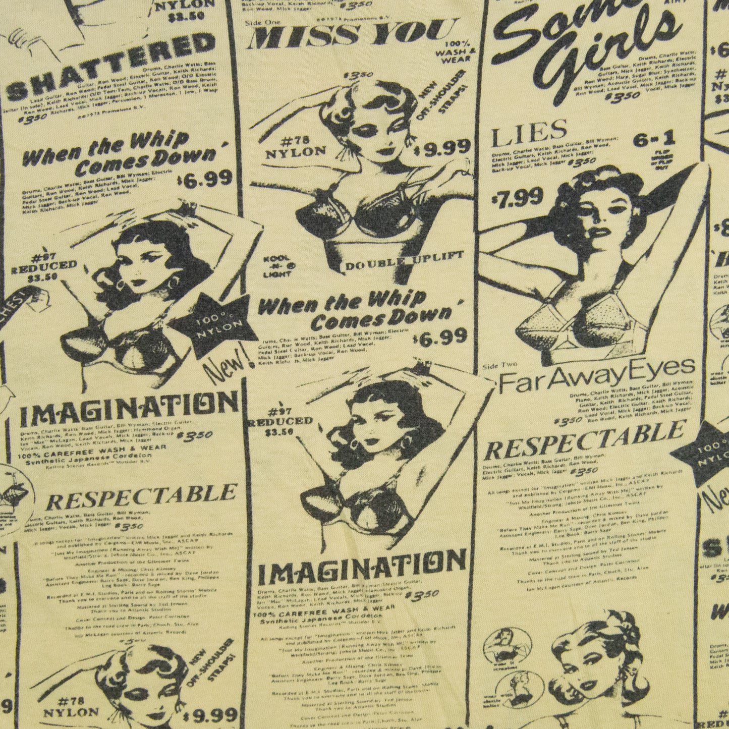 Hysteric Glamour x Rolling Stones All Over Print Tee