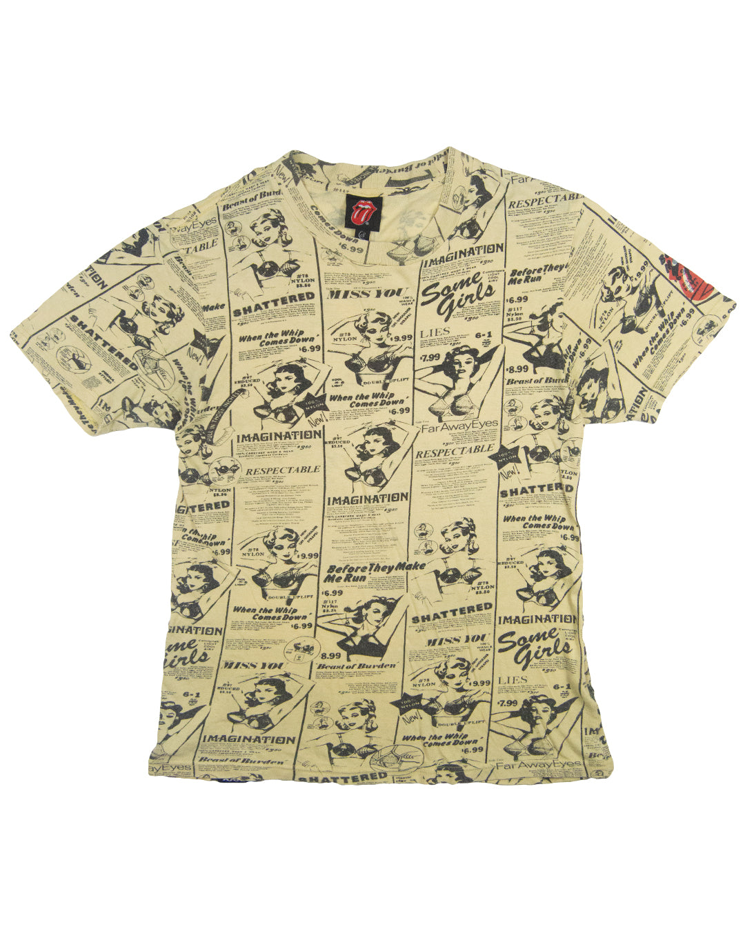 Hysteric Glamour x Rolling Stones All Over Print Tee